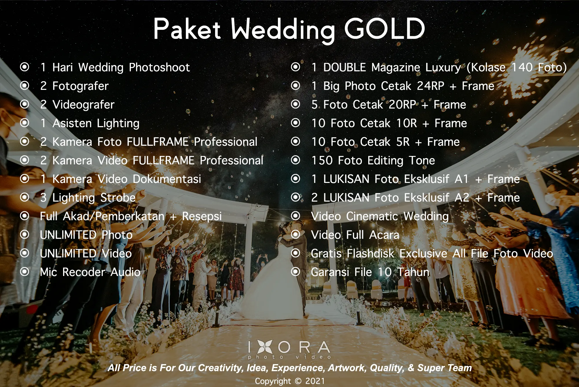 Wedding Harga Murah Paket GOLD